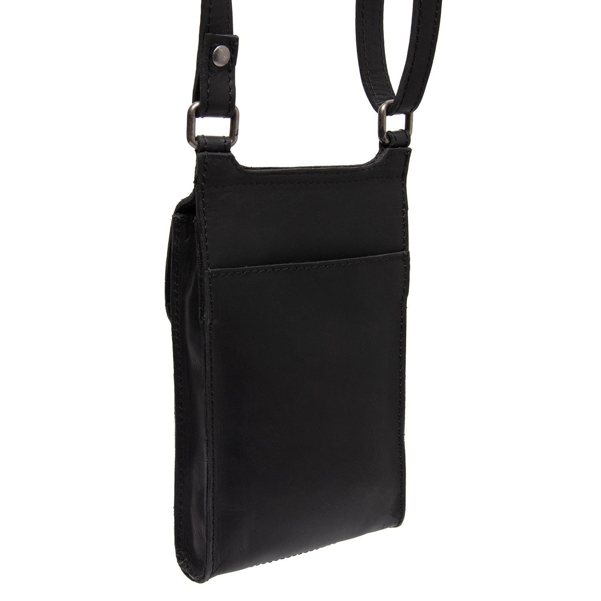 
Tailored Rib Cuffs & Hem Craftsmanship Construction Detail on Nebra 풀그레인 천연 가죽 Phone Bag