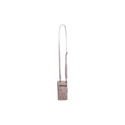 Styled Fit Perspective of Salta Full-Grain Leather Phone Bag 여성용 on Model - Natural Daylight Drape