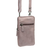 Salta Full-Grain Leather Phone Bag 여성용 in Classic 100% Full-Grain Leather - Front Profile View &amp; Tailored Silhouette | Buy Online