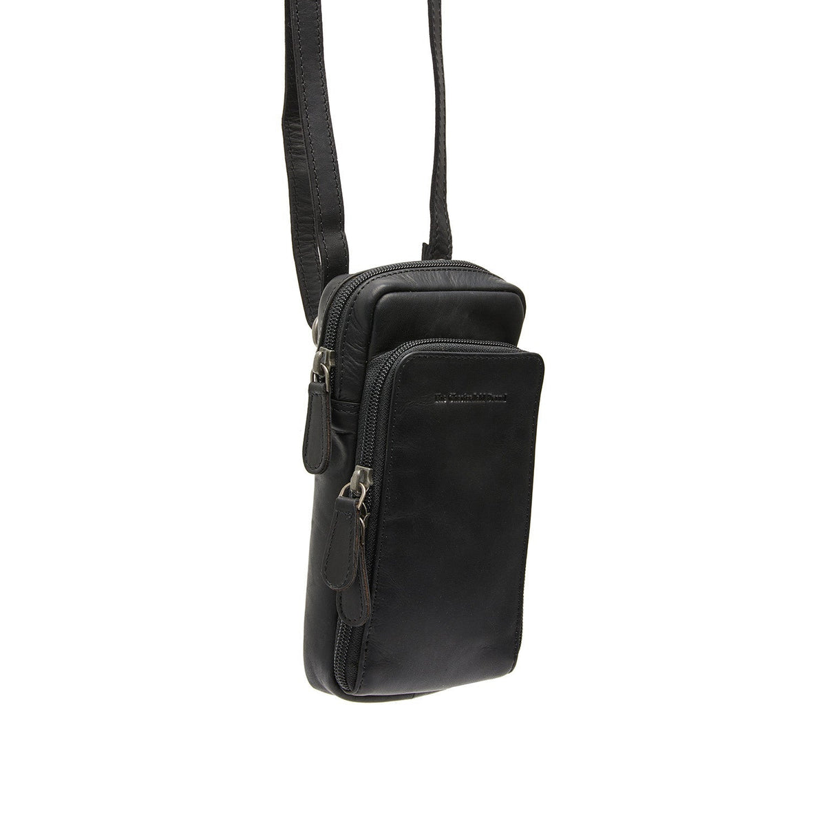 Valdes Full-Grain Leather Phone Bag 여성용 in Classic 100% Full-Grain Leather - Front Profile View &amp; Tailored Silhouette | Buy Online