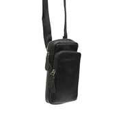 Valdes Full-Grain Leather Phone Bag 여성용 in Classic 100% Full-Grain Leather - Front Profile View &amp; Tailored Silhouette | Buy Online