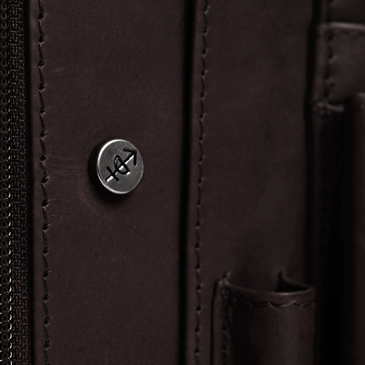 Brown Leather Portfolio Barnet 여성용, detail view 1
