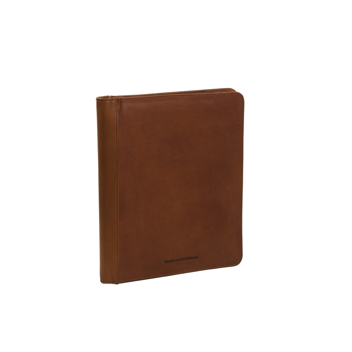 Cognac Leather Portfolio Barnet 여성용, front view