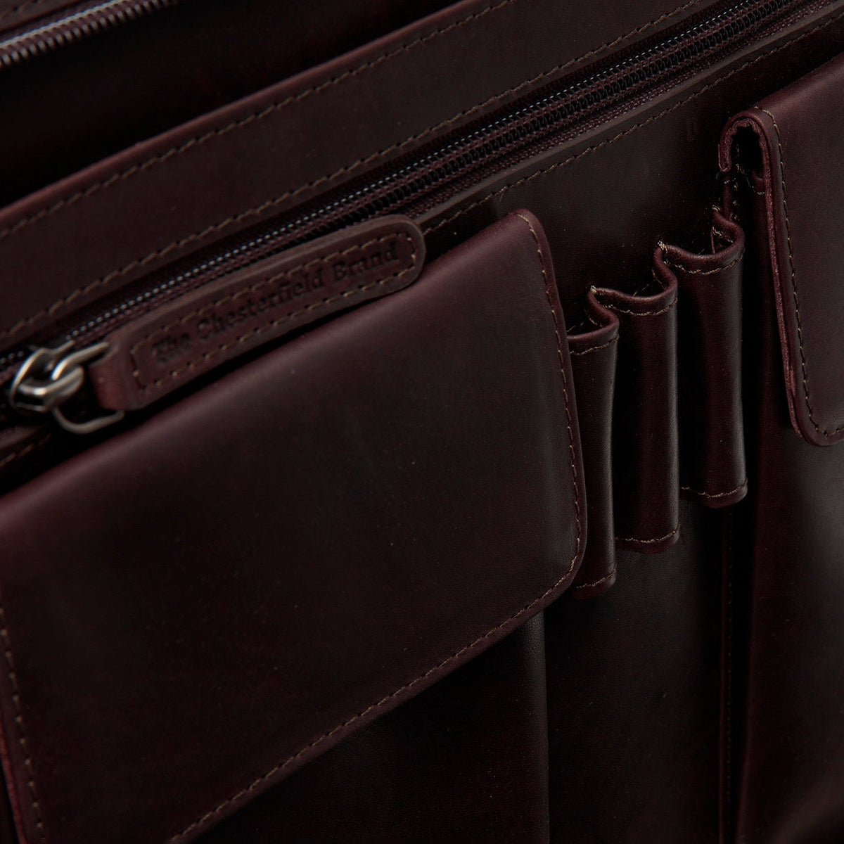 Brown Leather Portfolio Moreton 여성용, detail view 3