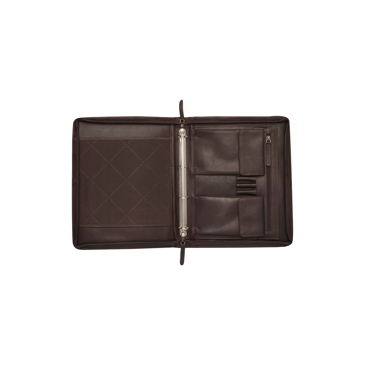 Styled Fit Perspective of Leather Portfolio Moreton 여성용 on Model - Natural Daylight Drape