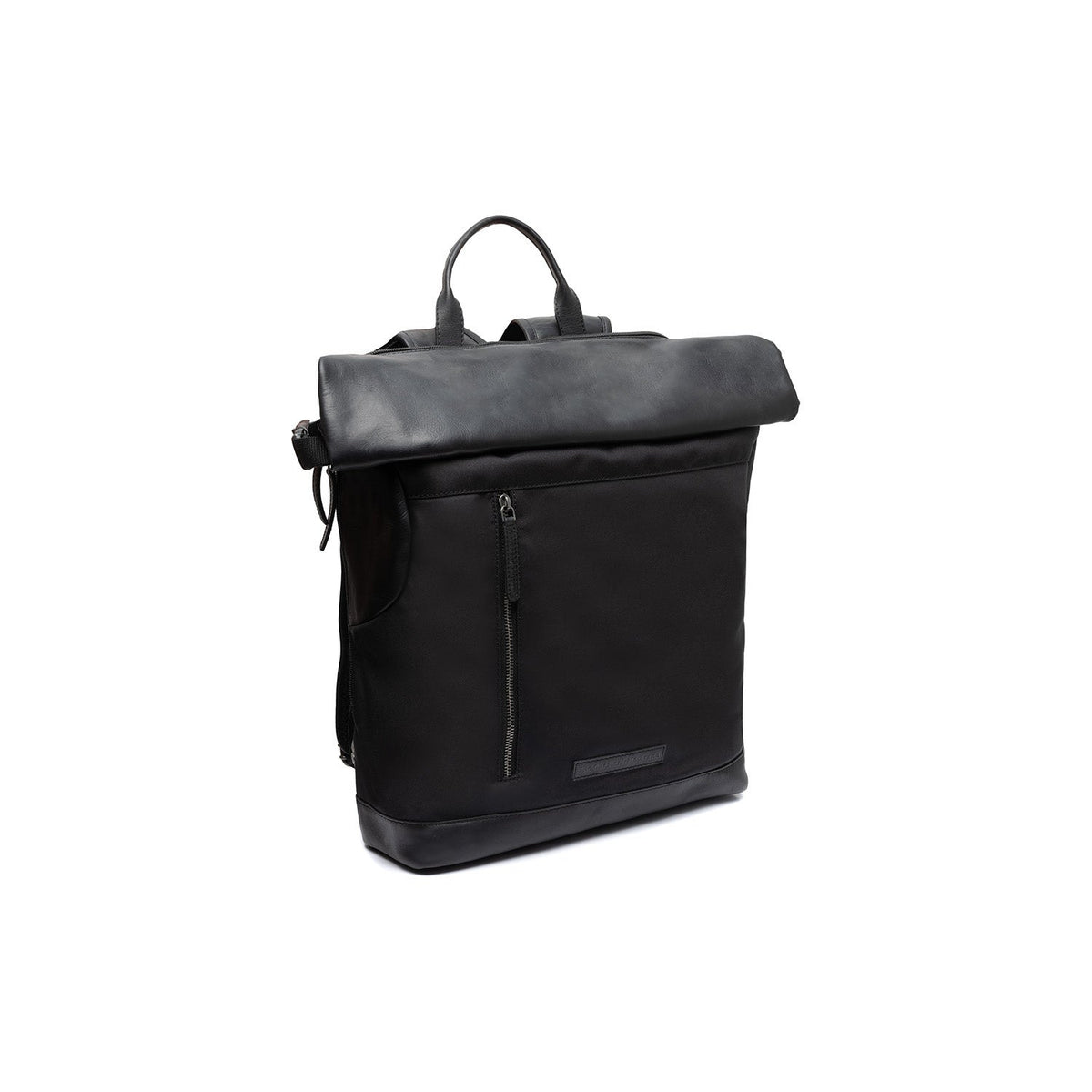 Bornholm Full-Grain Leather Roll-top Backpack 여성용 in Classic 100% Full-Grain Leather - Full Exterior Front Profile View | Buy Online