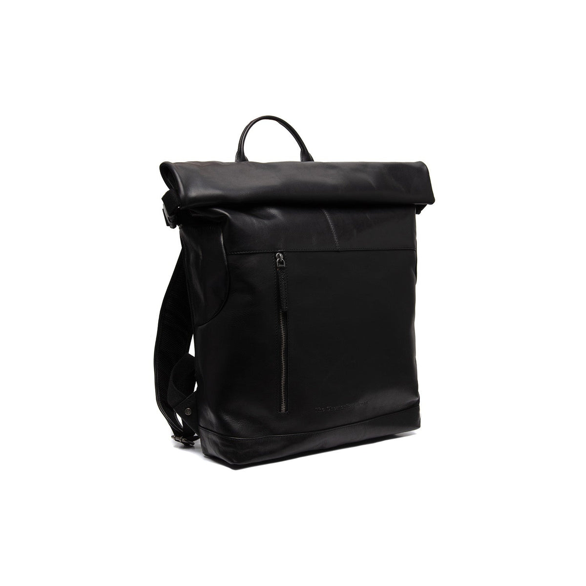 Liverpool Full-Grain Leather Roll-top Backpack 여성용 in Classic 100% Full-Grain Leather - Full Exterior Front Profile View | Buy Online