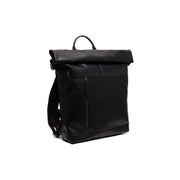 Liverpool Full-Grain Leather Roll-top Backpack 여성용 in Classic 100% Full-Grain Leather - Full Exterior Front Profile View | Buy Online