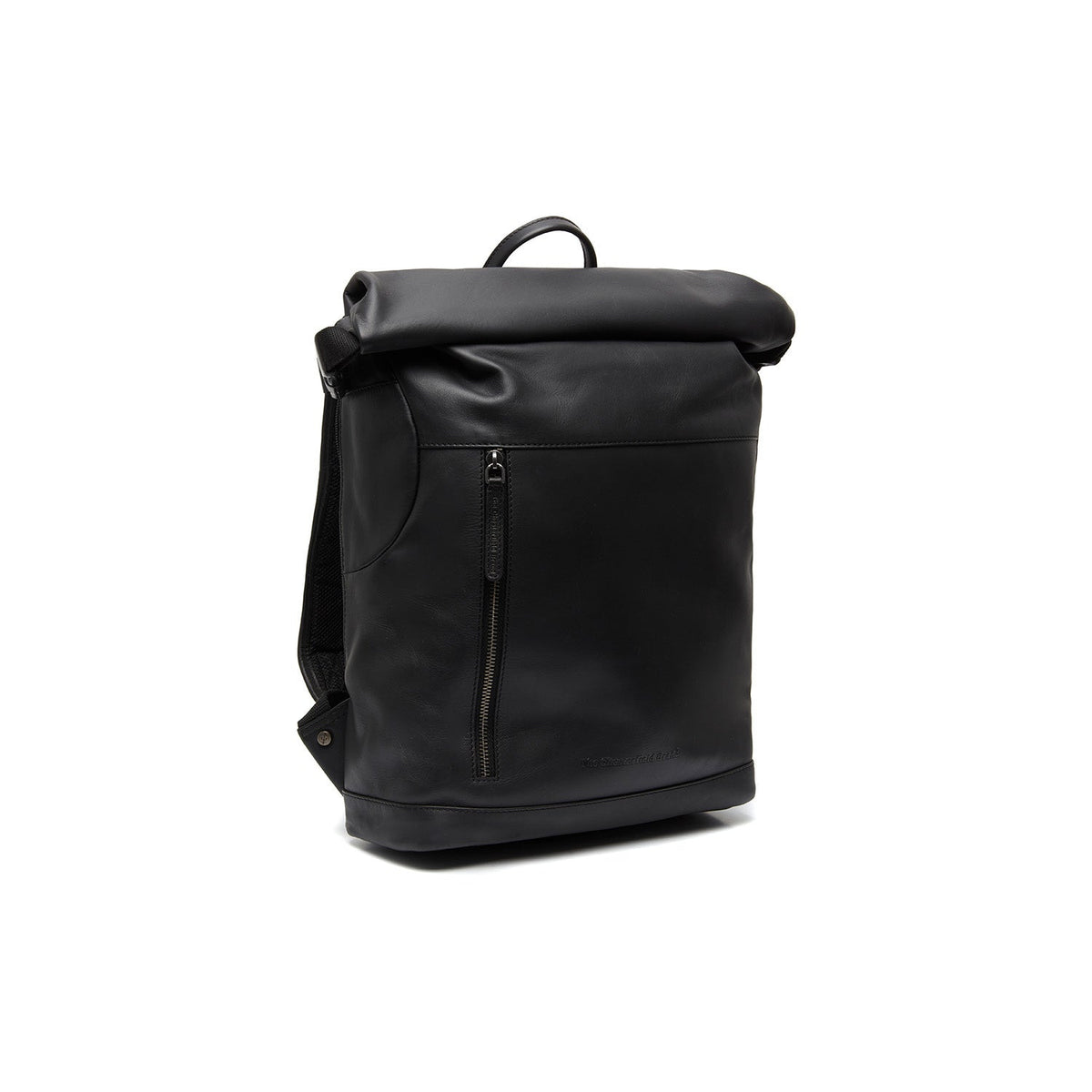 Mazara Full-Grain Leather Roll-top Backpack 여성용 in Classic 100% Full-Grain Leather - Full Exterior Front Profile View | Buy Online