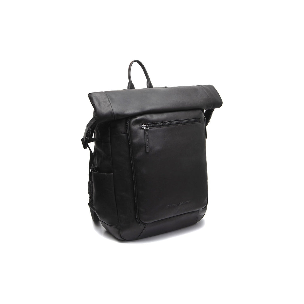 Remo Full-Grain Leather Roll-top Backpack 여성용 in Classic 100% Full-Grain Leather - Full Exterior Front Profile View | Buy Online