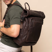 Remo Full-Grain Leather Roll-top Backpack 여성용 – alternate product view 2