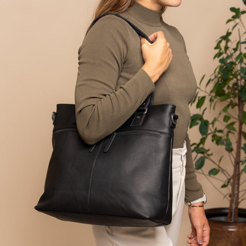 Rome Full-Grain Leather Shopper 여성용
