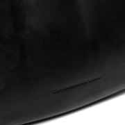 Alexandria Full-Grain Leather Shoulder Bag 여성용 - Structured Side Profile Showing Gusset Depth &amp; Expansion Capacity