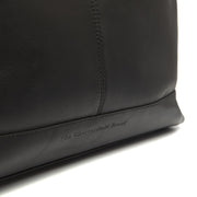 Amelia Full-Grain Leather Shoulder Bag 여성용 - Structured Side Profile Showing Gusset Depth &amp; Expansion Capacity
