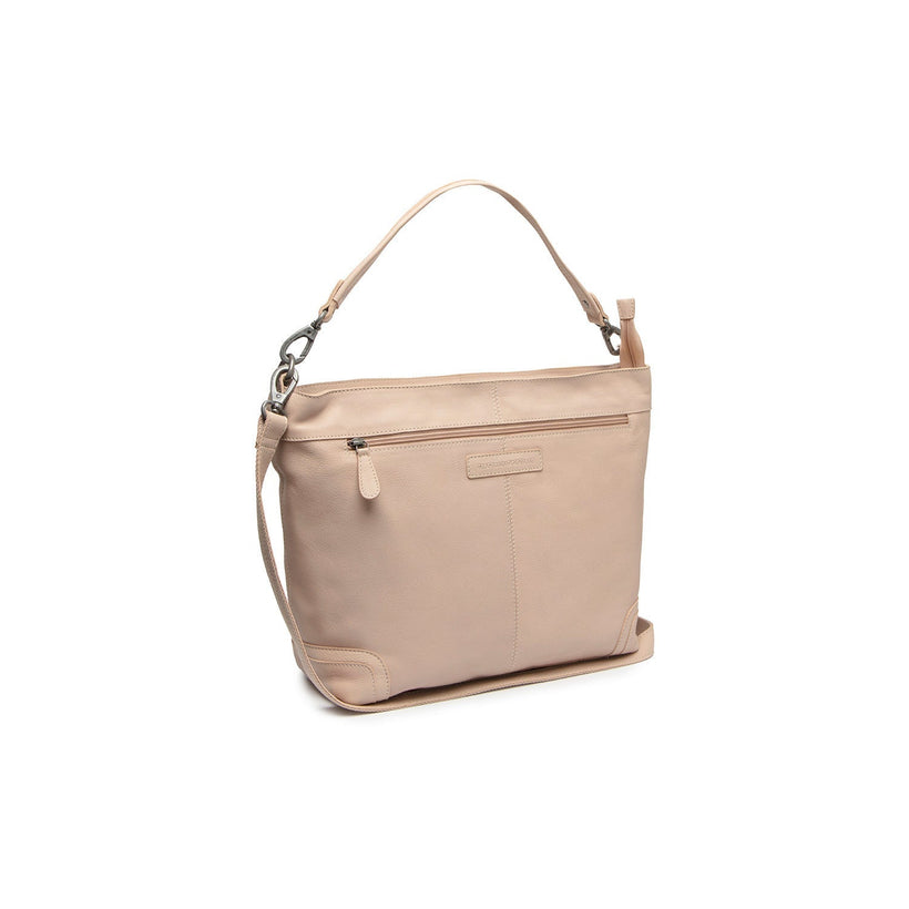 Astero Full-Grain Leather Shoulder Bag in Classic 100% Full-Grain Leather - Full Exterior Front Profile View | Buy Online