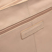 Astero Full-Grain Leather Shoulder Bag 여성용 - Structured Side Profile Showing Gusset Depth &amp; Expansion Capacity