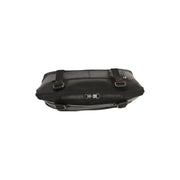 Belgrado Full-Grain Leather Shoulder Bag 여성용 - Structured Side Profile Showing Gusset Depth &amp; Expansion Capacity