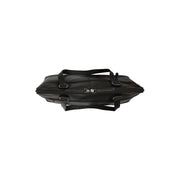 Branson Full-Grain Leather Shoulder Bag 여성용 - Structured Side Profile Showing Gusset Depth &amp; Expansion Capacity