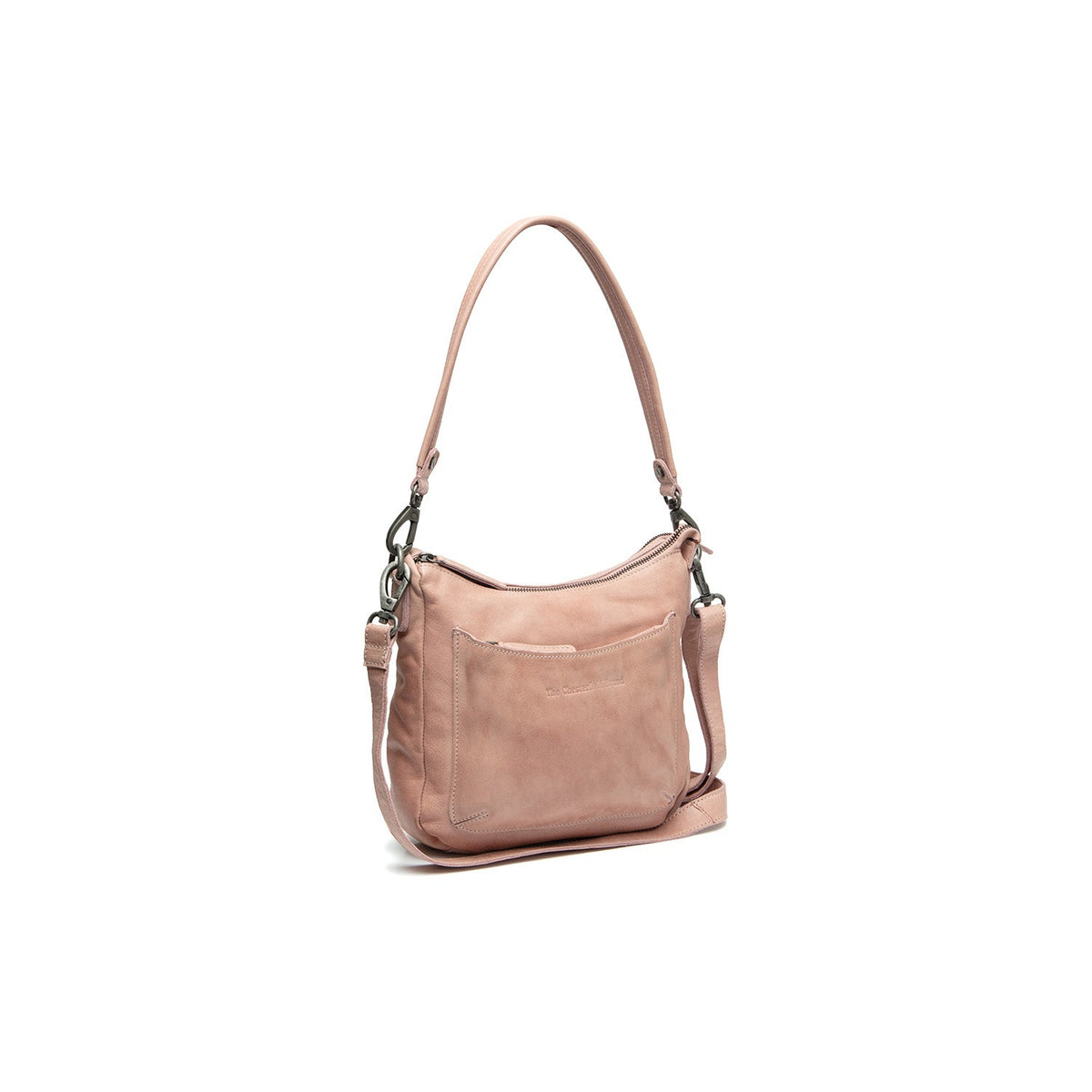 Caroline Full-Grain Leather Shoulder Bag 여성용 in Classic 100% Full-Grain Leather - Full Exterior Front Profile View | Buy Online