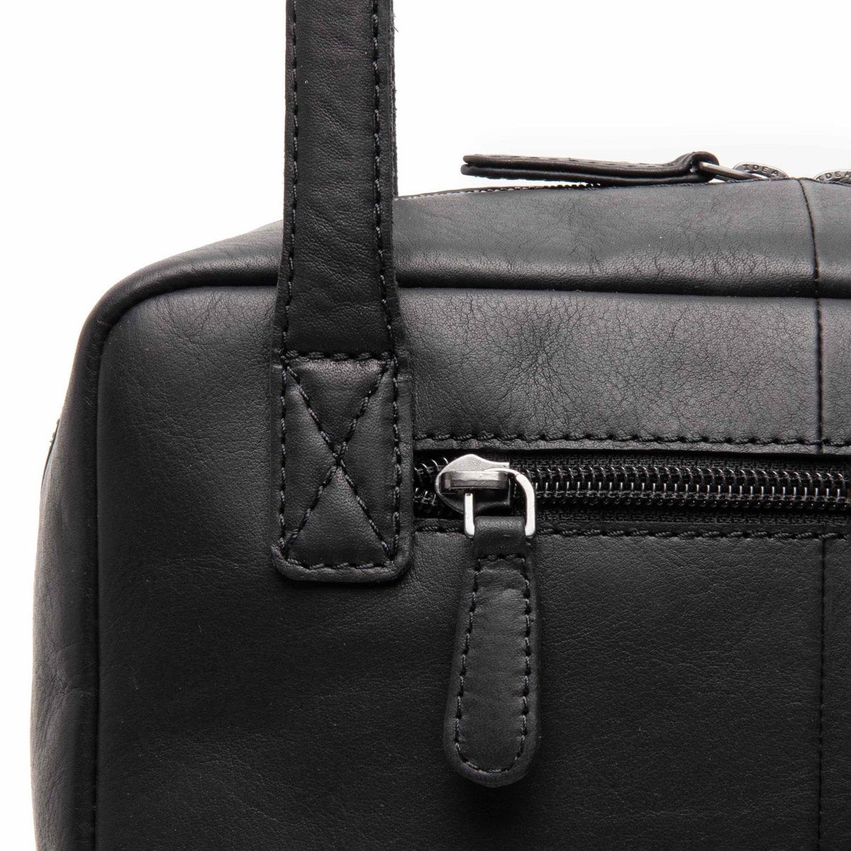 Fenno Full-Grain Leather Shoulder Bag 여성용 - Structured Side Profile Showing Gusset Depth &amp; Expansion Capacity