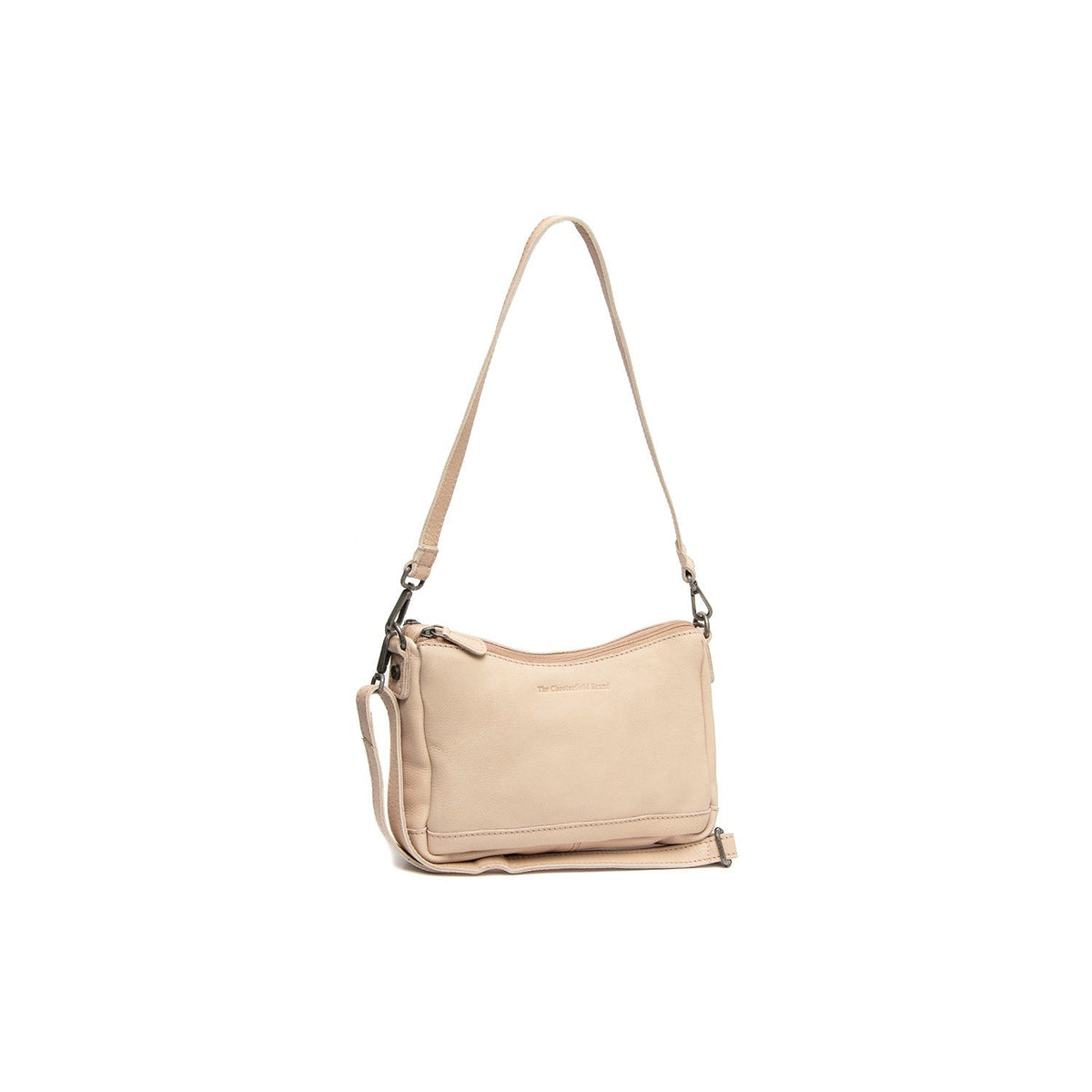 Irving Full-Grain Leather Shoulder Bag 여성용 in Classic 100% Full-Grain Leather - Full Exterior Front Profile View | Buy Online