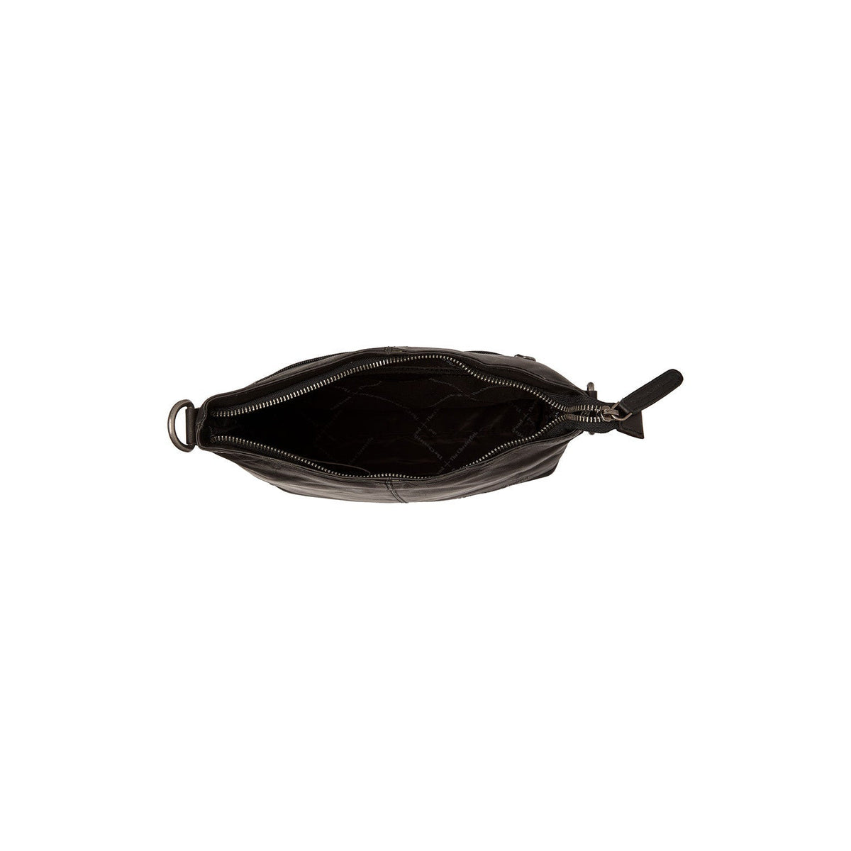 Jen Full-Grain Leather Shoulder Bag 여성용 - Structured Side Profile Showing Gusset Depth &amp; Expansion Capacity