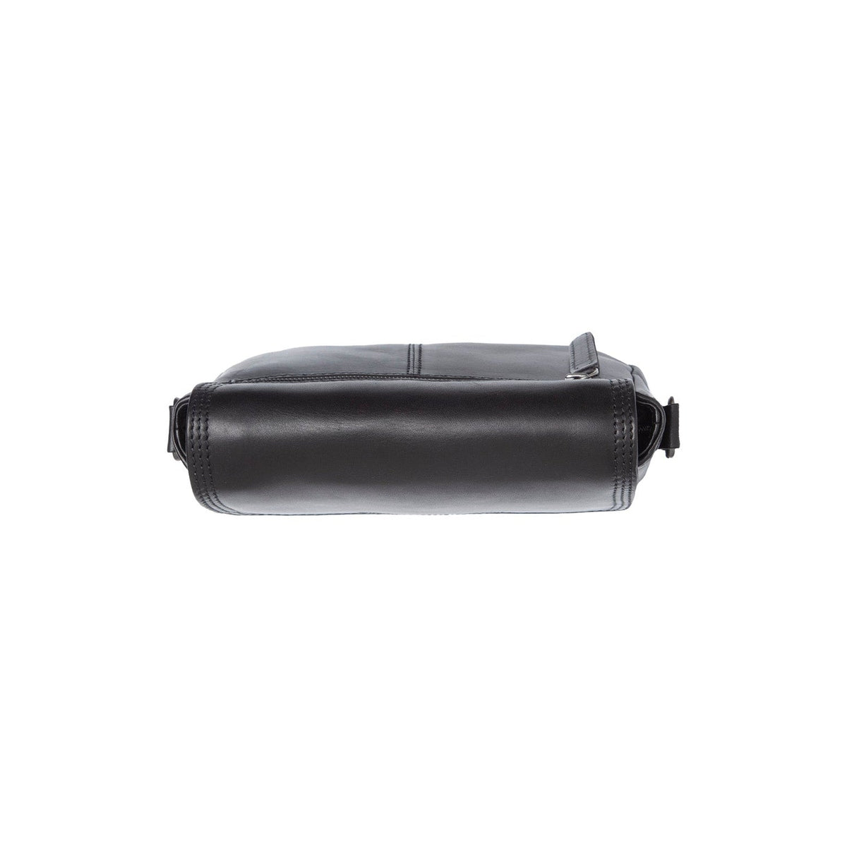 
Marcella 가죽 숄더백 - 수납 깊이와 확장 용량을 보여주는 측면 뷰