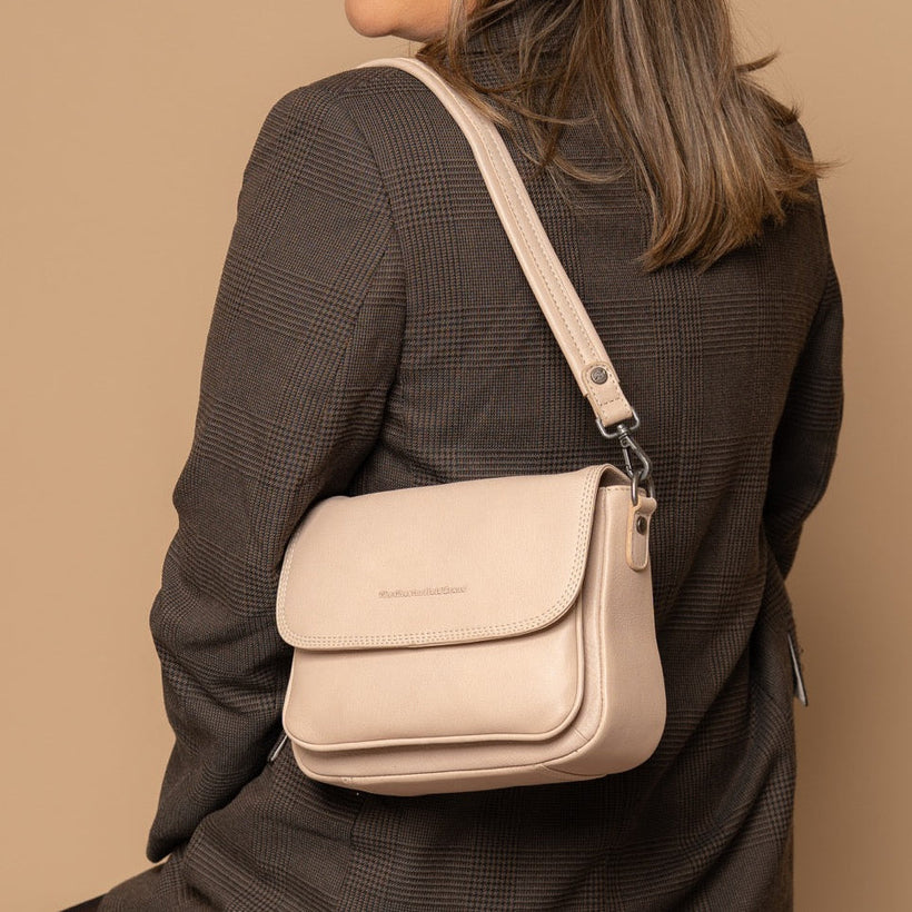 Miloa Full-Grain Leather Shoulder Bag 여성용