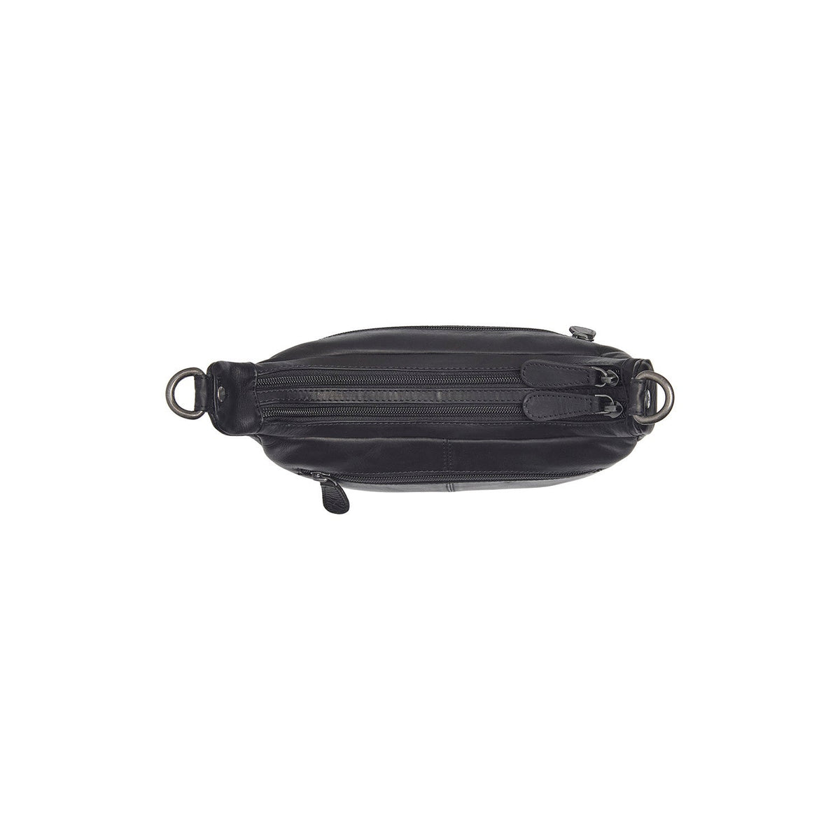 Mirave Full-Grain Leather Shoulder Bag 여성용 - Structured Side Profile Showing Gusset Depth &amp; Expansion Capacity