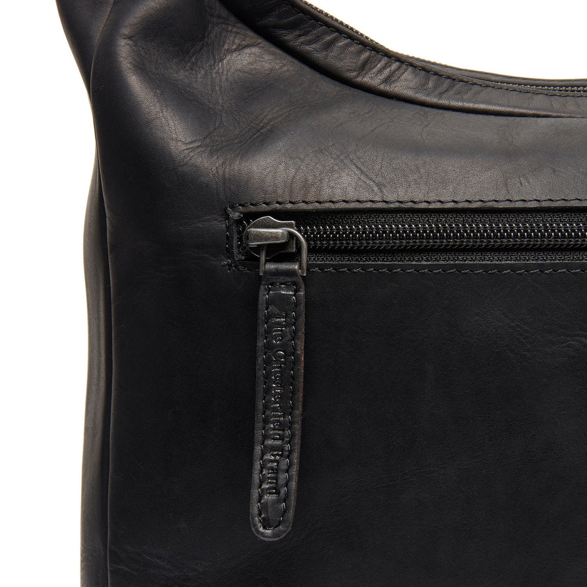 Olvia Full-Grain Leather Shoulder Bag 여성용 - Structured Side Profile Showing Gusset Depth &amp; Expansion Capacity
