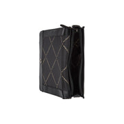 Osuna Full-Grain Leather Shoulder Bag 여성용 - Structured Side Profile Showing Gusset Depth &amp; Expansion Capacity