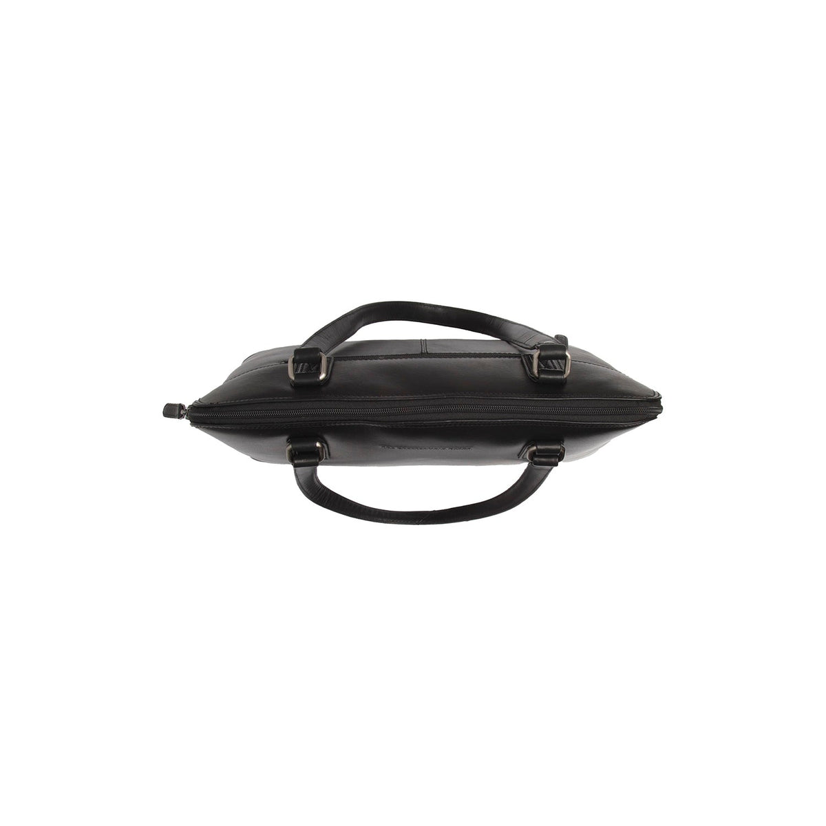 Selvino Full-Grain Leather Shoulder Bag 여성용 - Structured Side Profile Showing Gusset Depth &amp; Expansion Capacity