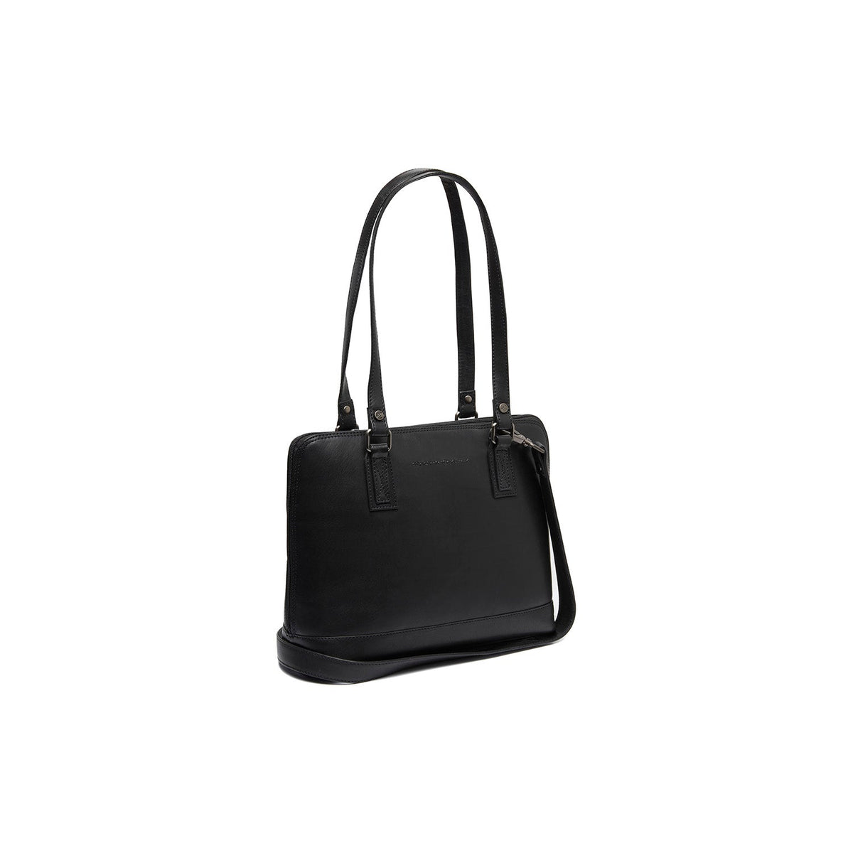 Viamonte Full-Grain Leather Shoulder Bag 여성용 in Classic 100% Full-Grain Leather - Full Exterior Front Profile View | Buy Online