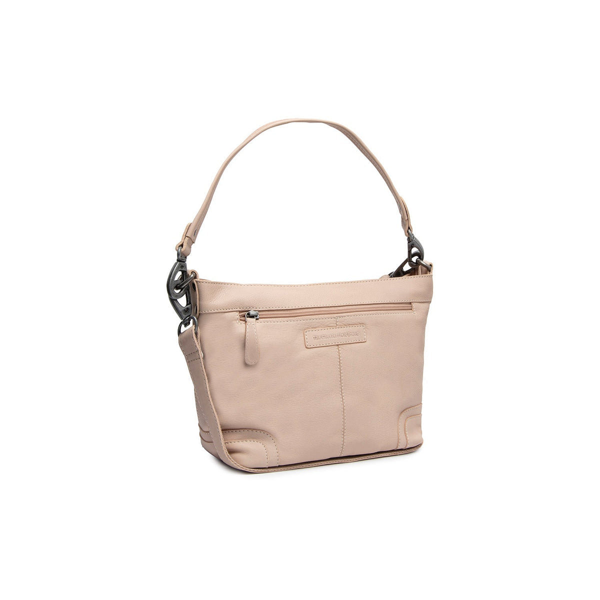 Zarita Full-Grain Leather Shoulder Bag 여성용 in Classic 100% Full-Grain Leather - Full Exterior Front Profile View | Buy Online