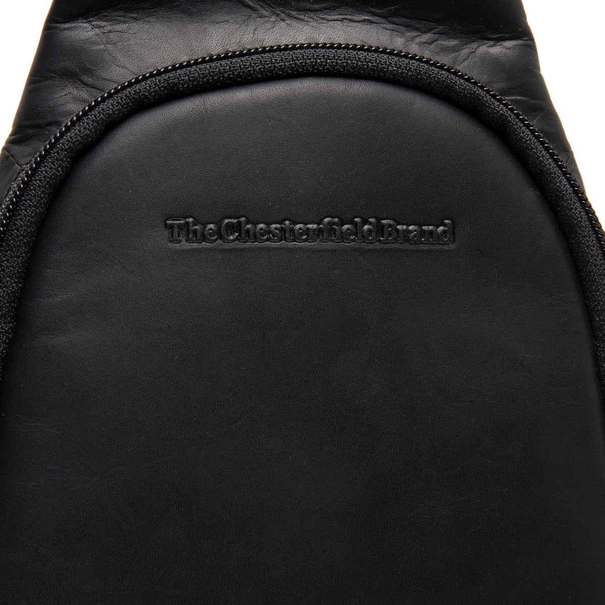Solid Antique Brass Hardware &amp; Heavy-Duty Dual Zipper Detail on Leather Sling Bag Bowey 여성용