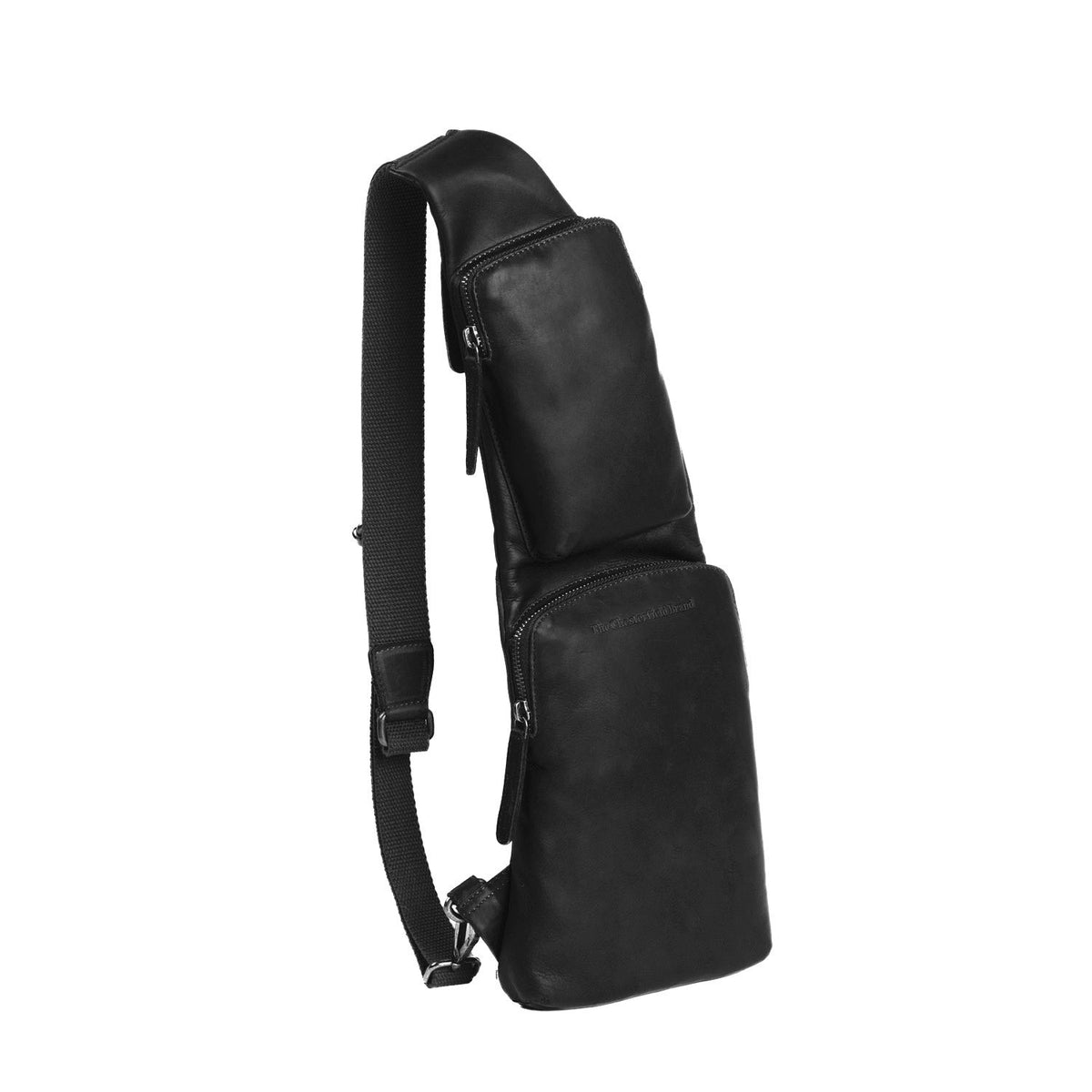 Leather Sling Bag Logan 여성용 in Classic 100% Full-Grain Leather - Full Exterior Front Profile View | Buy Online