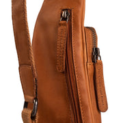 Cognac Leather Sling Bag Logan 여성용, detail view 3