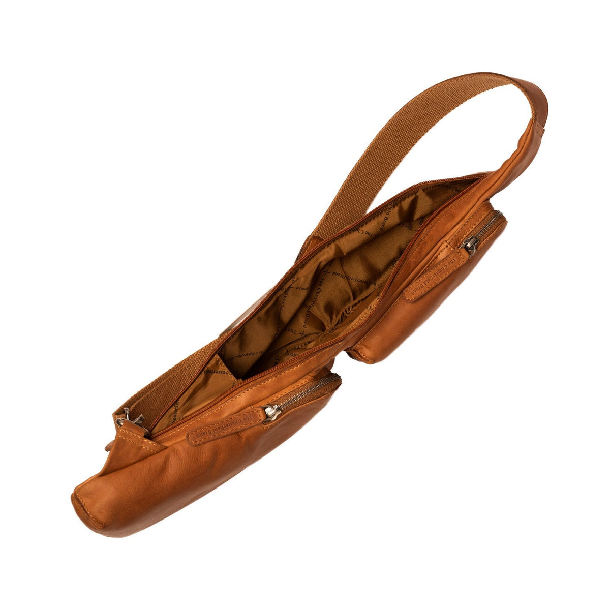 Cognac Leather Sling Bag Logan 여성용, detail view 5