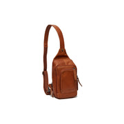Cognac Leather Sling Bag Riga 여성용, front view