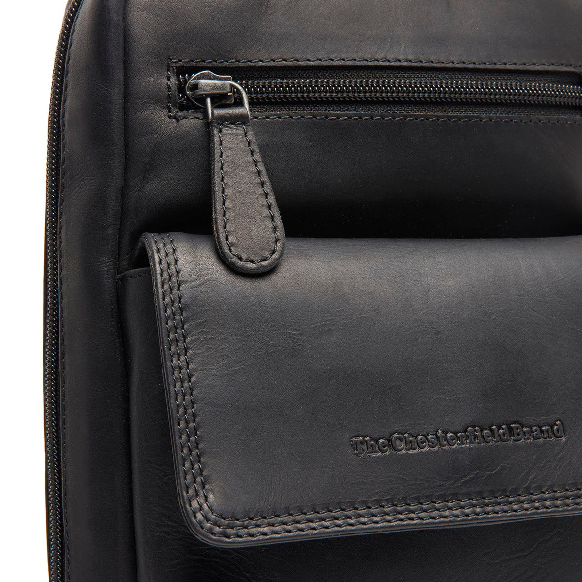 Leather Sling Bag Turelle 여성용 - Structured Side Profile Showing Gusset Depth &amp; Expansion Capacity