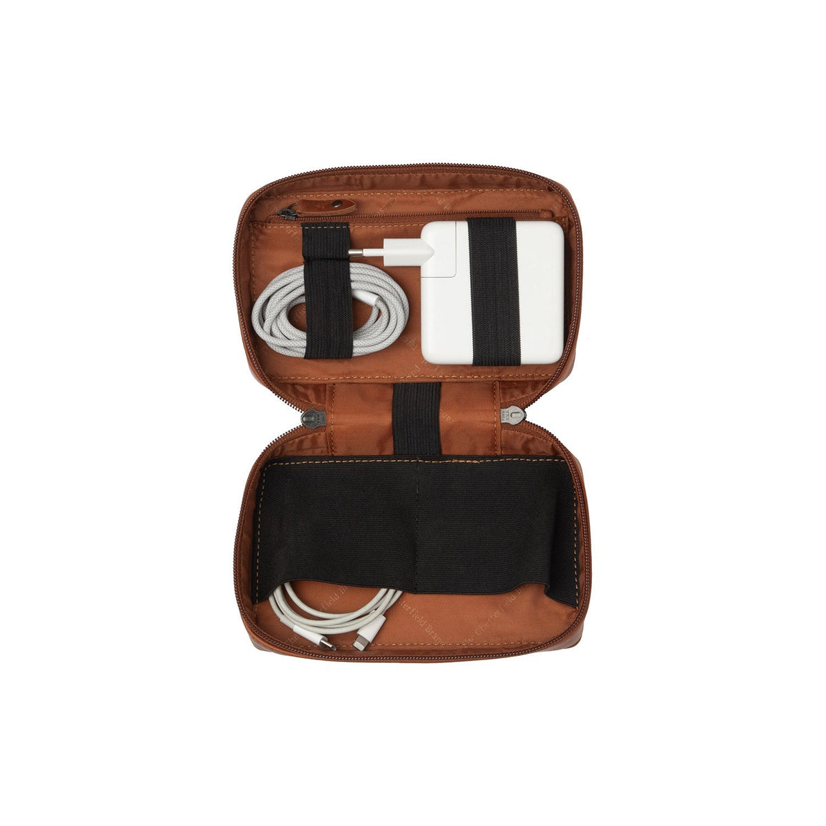 Cognac Leather Tech-Organizer Ardan 여성용, front view
