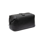 Biassa Full-Grain Leather Toiletry Bag 여성용 in Classic 100% Full-Grain Leather - Front Profile View &amp; Tailored Silhouette | Buy Online