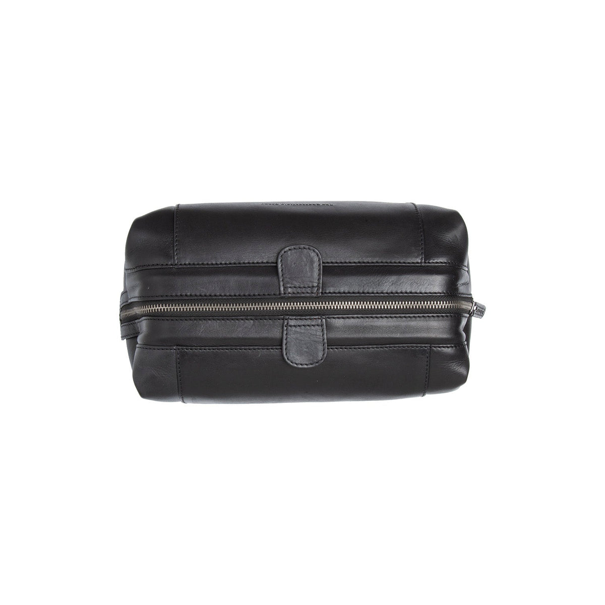 Biassa Full-Grain Leather Toiletry Bag 여성용 - Lateral Side Profile View Showing Sleeve Cut &amp; Athletic Taper Fit