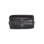 Biassa Full-Grain Leather Toiletry Bag 여성용 - Lateral Side Profile View Showing Sleeve Cut &amp; Athletic Taper Fit