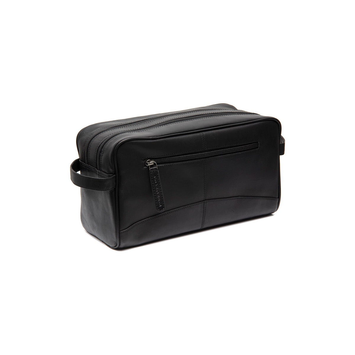 Styled Fit Perspective of Stefan Full-Grain Leather Toiletry Bag 여성용 on Model - Natural Daylight Drape