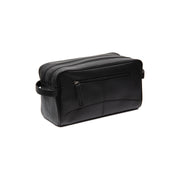 Styled Fit Perspective of Stefan Full-Grain Leather Toiletry Bag 여성용 on Model - Natural Daylight Drape