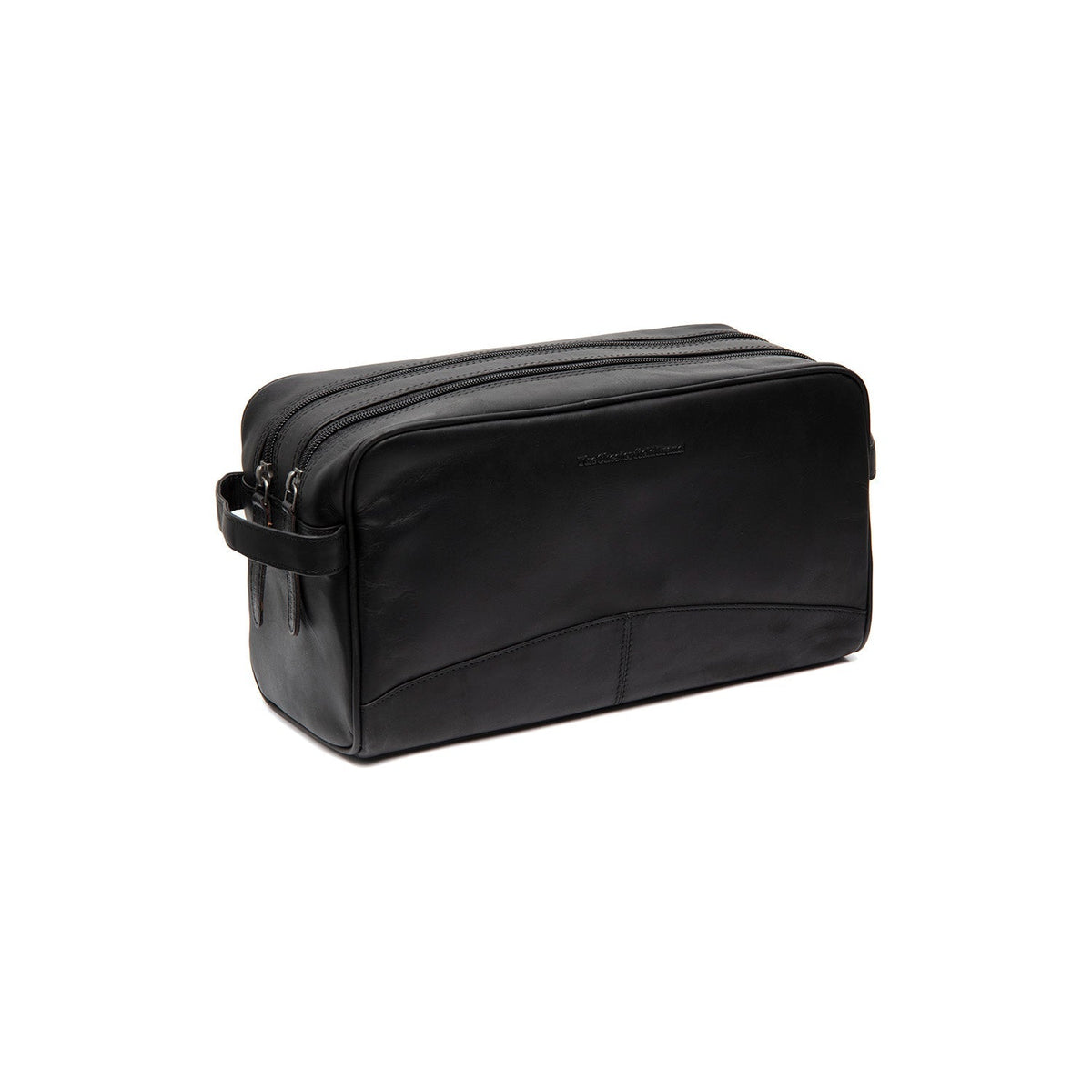 Stefan Full-Grain Leather Toiletry Bag 여성용 in Classic 100% Full-Grain Leather - Front Profile View &amp; Tailored Silhouette | Buy Online
