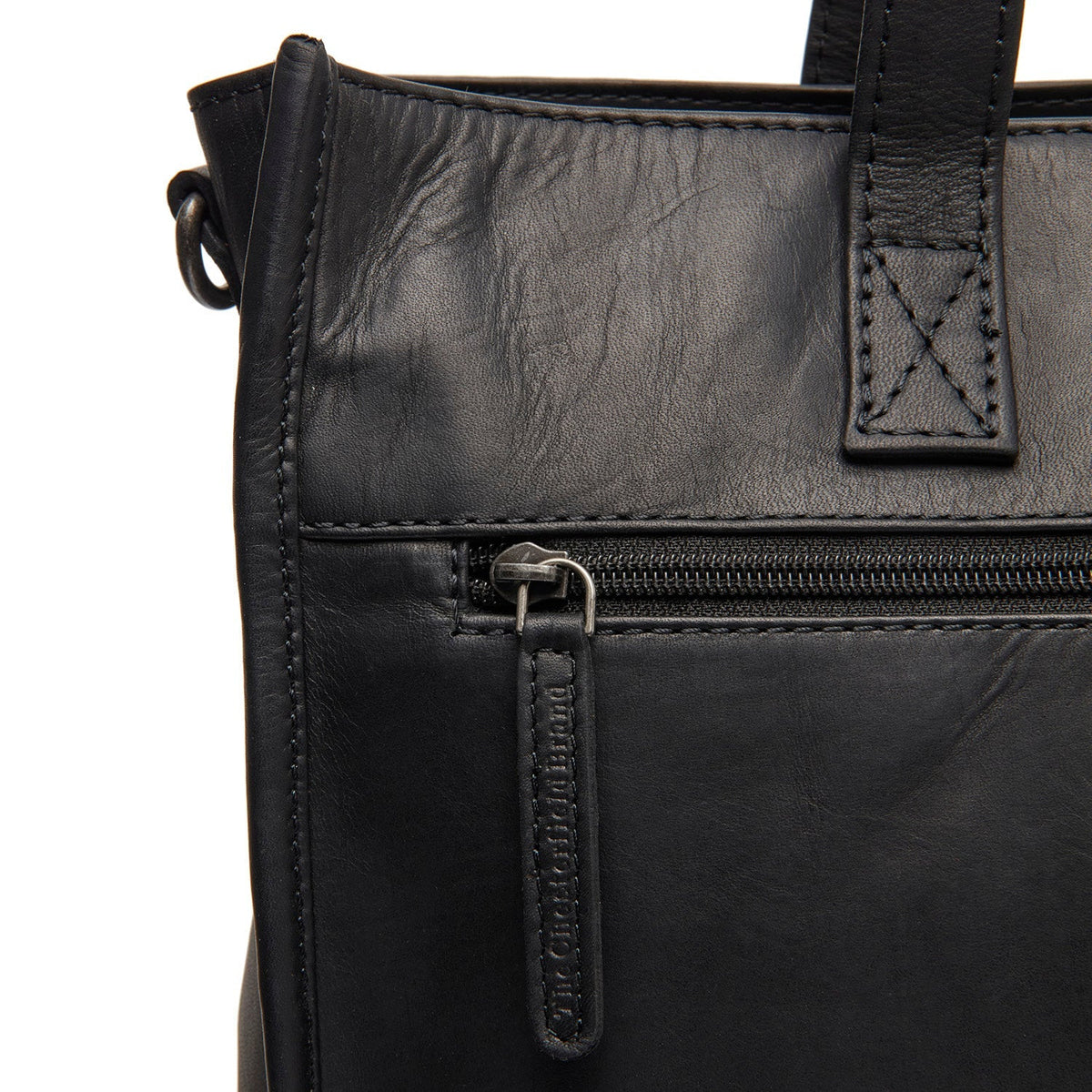 Adana Full-Grain Leather Tote Bag 여성용 - Structured Side Profile Showing Gusset Depth &amp; Expansion Capacity
