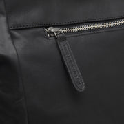 Solid Antique Brass Hardware &amp; Heavy-Duty Dual Zipper Detail on Berlin Full-Grain Leather Tote Bag 여성용