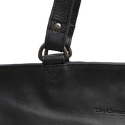 Berlin Full-Grain Leather Tote Bag 여성용 - Structured Side Profile Showing Gusset Depth &amp; Expansion Capacity